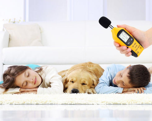 Decibel Meter, Digital Sound Level Meter, Handheld Audio Noise SPL Tester with LCD Display