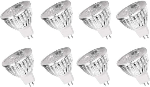 4W LED MR16 Bulbs, 12V LED Spotlight Bulb, 4W (35W Equivalent Halogen Replacement), Cool White 6000K, 8 Pack