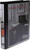 Economy 1 Inch Round Ring Vinyl View Binder with Two Inside Pockets (80961) by Office Impressions