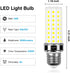 6 Pack LED Corn Light Bulb 200w Equivalent 2500 Lumen 5000K Cool Daylight White 20W E26/E27 Base Ceiling Fan Led Light Bulb for Home Garage Warehouse Indoor Outdoor Led Corn Bulb by HJFF