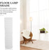 Modern European Paper Floor Lamp Shade Decorative Protector for Living Room Bedroom Study Easy to Install for Home