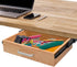 Upgrade Wood Under Desk Drawer, Sliding Pull-out Storage Organizer, Hidden Desktop Organizer for Office Desks and Tables