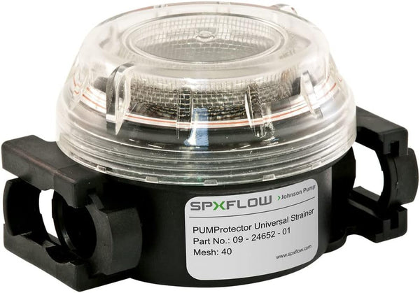 Johnson Pumps 09-24652-04-CN PUMProtector Universal Strainer - 20 Mesh, Transparent, 3.15" Diameter x 2.35" Height