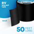 Kohree Butyl Sealant Tape, 6 Inch x 50 Foot Black RV Roof Waterproof Tape, UV & Weatherproof for RV Repair and Sealing