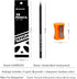 Panda 2B Black Wood Cased Graphite School Pencils, Pack of 12, Pre-Sharpened with Erasers for School, Office