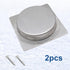 2 Pack 70 x 70MM Recessed Flush Pulls, Stainless Steel Square Invisible Flat Finger Pull for Sliding Door