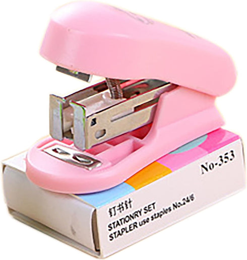 Small Desktop Staples with Staple Remover, 2.5 Inch Black Stapler for 20 Sheets Capacity with 400 Staples