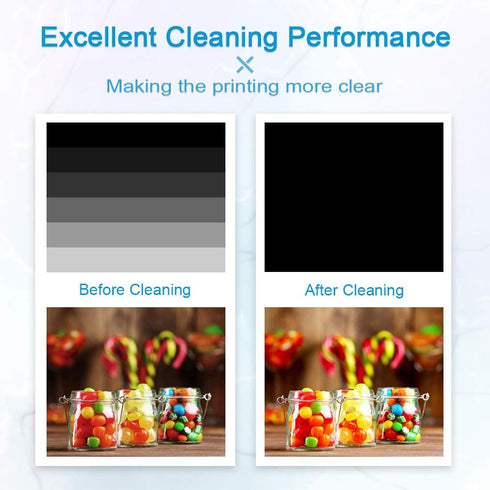 Printhead Cleaning Kit for Inkjet Printers, Epson Ecotank Printer Cleaner Kit, HP Brother Print Head Solution