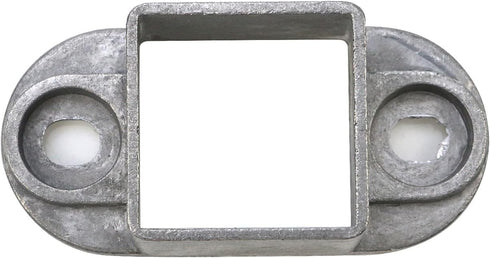 MY MIRONEY 10PCS 1.26" x 1.26" Square Post Flange Base Aluminum Alloy Hardware for Deck Railing Bracket