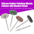 Swpeet 52Pcs Polishing Wheels Kit - 40Pcs Mixed Colors Silicone Rubber Polishing Wheels + 12 Mandrel Shank for Rotary