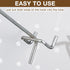 Shimeyao 100 Pcs Stainless Steel Pegboard Hooks, 12 Inch Display Hook for 1/8 1/4 Pegboard Storage Organizer