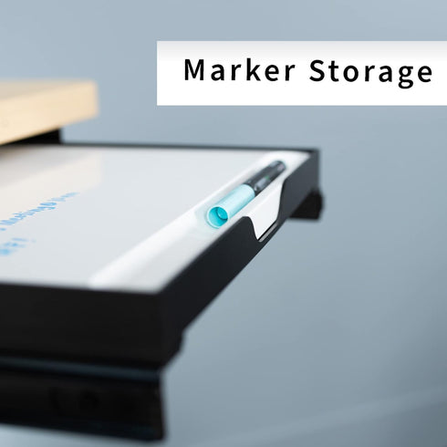 VIVO Under Desk Sliding 11 inch Pull-Out Whiteboard Drawer - Compact Note-Taking Workstation Organizer