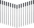 DunBong Black Ink Refill Pack of 5, Replaceable Medium Point Ballpoint Pen Refills