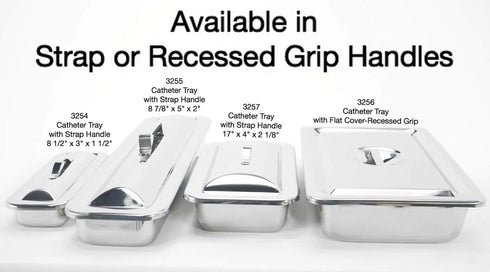 12-1/4" 7-5/8" 2-1/8", 3259 Graham-Field Metal Instrument Tray for Medical, Dental, Tattoo, and Surgical Supplies