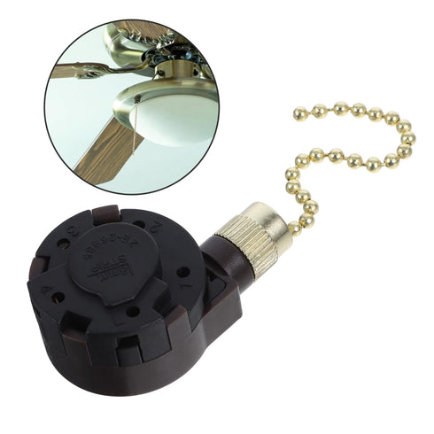 Uonlytech Pull Chain Switch for Ceiling Fans Versatile Replacement for Light Fixtures and Wall Sconces Durable Design