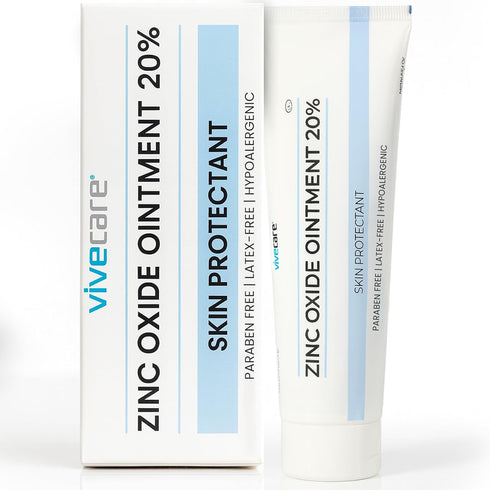 Vivecare Zinc Oxide Ointment 20% - Skin Protectant & Diaper Rash Cream