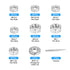 Hex Nuts Assortment Kit, 278Pcs (M2-0.4 to M10-1.5), 304 Stainless Steel Hardware with Tweezer