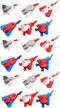 TOYANDONA 18pcs Mini Pencil Erasers, Novelty Puzzles for Kids, Airplane Model Toy, Holiday Bag Filler