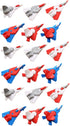 TOYANDONA 18pcs Mini Pencil Erasers, Novelty Puzzles for Kids, Airplane Model Toy, Holiday Bag Filler