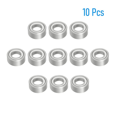 R166ZZ Miniature Deep Groove Ball Bearing 10 PCS, ID 3/16"×OD 3/8"×Width 1/8", Chrome Steel for Industrial Machine