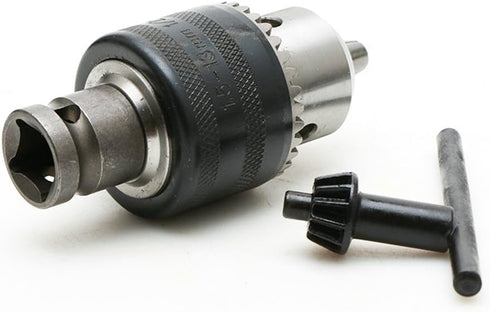 Yakamoz 1.5-13mm Key Drill Chuck - Air Impact Wrench Converter Tool with 1/2 Inch Socket Adapter