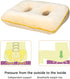 ZWDYY Car,Pink,40 35 7cm Office Cushion for Butt and Back,Beautiful Buttocks Cushion Orthopedic Seat Cushion Memory