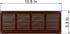 Vent Systems 16" x 6'' Inch Brown Air Vent Cover, Metal Air Return Grill with Pest Guard Screen