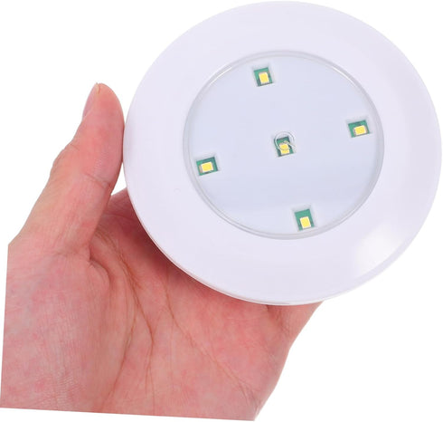2pcs Closets Counter Angoily Wireless Led Touch Puck Lights Battery Operated Sensitive Tap Off Technology for Cabinets