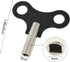 Yueton 2 Pack Clock Winding Key, Antique Floor Clock Repair Kit with Metal Winding Chain Tool