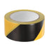 uxcell Warning Safety Stripe Tape, Black Yellow PVC Adhesive for Wall, Floor, Pipes Marking, 2 Inch x 108 Ft