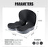 Pressure Relief Seat Cushion, for Long Sitting Hours on Office & Home Chair, Memory Foam L-Shaped Integrated Seat