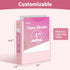 SUNEE 3 Ring Binder 1 Inch - 6 Pack Clear View PVC-Free Binder for School or Office Supplies, Pastel
