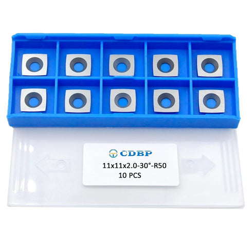 11mm Square with 2" Radius Carbide Inserts Cutters, Replacement for Woodworking Fits Spiral Helical Planer