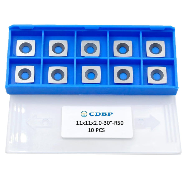 11mm Square with 2" Radius Carbide Inserts Cutters, Replacement for Woodworking Fits Spiral Helical Planer