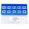 11mm Square with 2" Radius Carbide Inserts Cutters, Replacement for Woodworking Fits Spiral Helical Planer