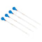 PATIKIL Graduated Dropper Pipettes Kit, 4pcs 5ml Borosilicate Glass for Liquid Transfer