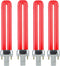 Diodesy- Compact Fluorescent Single U-Shaped Twin Tube Red Light Bulb Plugin PL