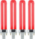 Diodesy- Compact Fluorescent Single U-Shaped Twin Tube Red Light Bulb Plugin PL
