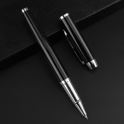 Rollerball Pen 2 Pack, Ballpoint Pens for Men Women, Executive Business Office Use, Gift Box with 2 Extra Refills