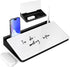 Varhomax Small Glass Desk Whiteboard, Dry Erase Board with Storage Caddy for Office and Home