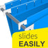 HERKKA Hanging File Folders, 60 Pack Reinforced Letter Size Hanging Folders with Heavy Duty Expansion, 12 Assorted