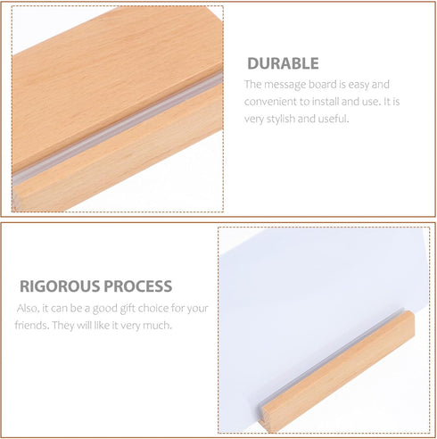 Glass Whiteboard Dry Erase Writing Board, A6 Size Message Board with Base for Desktop Notice Board