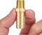 4 PCS Solid Brass Pipe Fitting and Air Hose End Fittings, 1/2" Barb x 1/4" NPT Male Thread Pipe Adapter