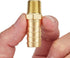 4 PCS Solid Brass Pipe Fitting and Air Hose End Fittings, 1/2" Barb x 1/4" NPT Male Thread Pipe Adapter