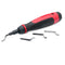 AFA Tooling - Extendable Neck Deburring Tool with 3 Extra Swivel Blades for Metal, Resin, PVC, Copper, Plastic, 3D