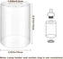 4 Pack,5.5inch 3.9inch 1.69inch Licperron Clear Glass Lamp Shade Replacement High, Diameter, Fitter, High Transmittance