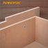 POWERTEC 5/16"-18 T Nuts, 50 Pack, 4 Pronged Tee Nuts for Woodworking and Furniture