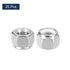 uxcell 25Pcs 5/8"-11 Nylon Insert Hex Lock Nuts, 304 Stainless Steel Self-Locking Stop Nut for Industrial Construction