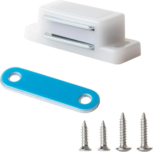 SDTWZW Cabinet Magnets Latch White Magnetic Door Catch for Cupboard Wardrobe and Shutter