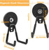 Strong Heavy Duty Magnetic Hooks, 2.59" (66 mm) Garage Magnet Hooks with Anti-Slip Coating, 2 Pcs